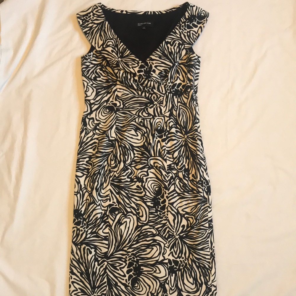 Jones New York black & white dress sz4